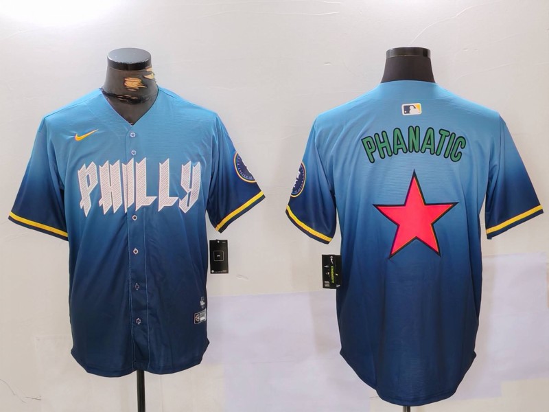 Men Philadelphia Phillies Blank Blue Game 2024 Nike MLB Jersey style 912->indianapolis colts->NFL Jersey